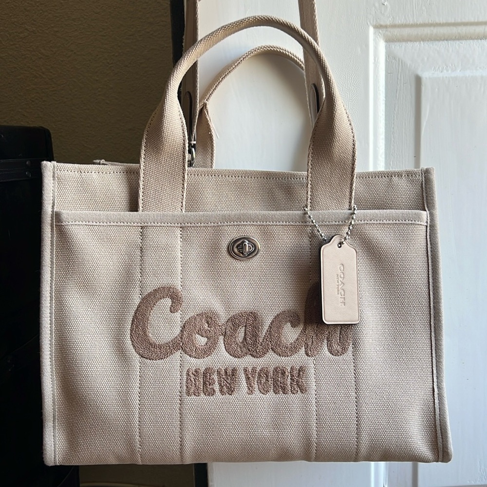 Coach canvas tote
